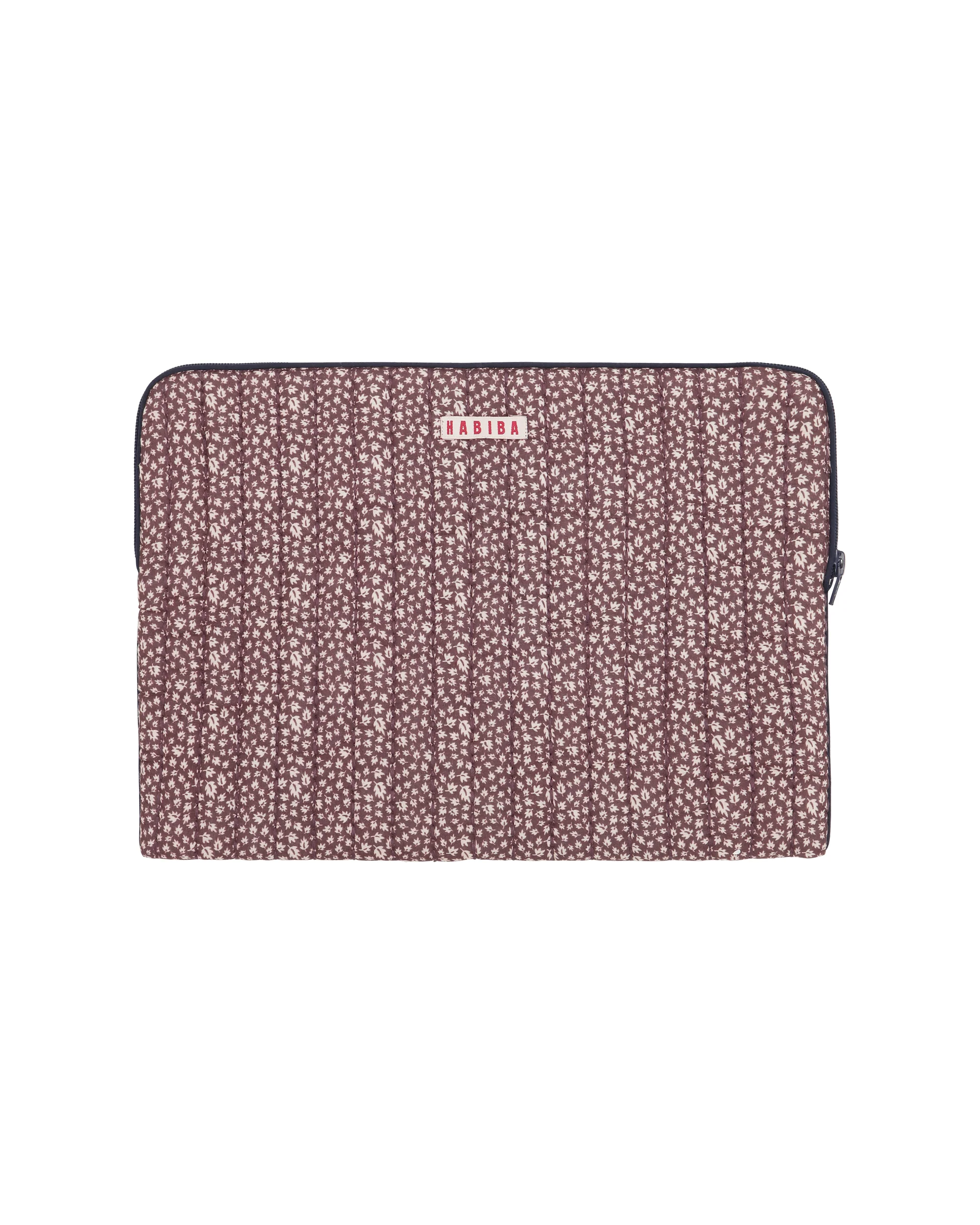 AUTUMN LEAF QUILTET COMPUTERSLEEVE - BURGUNDY