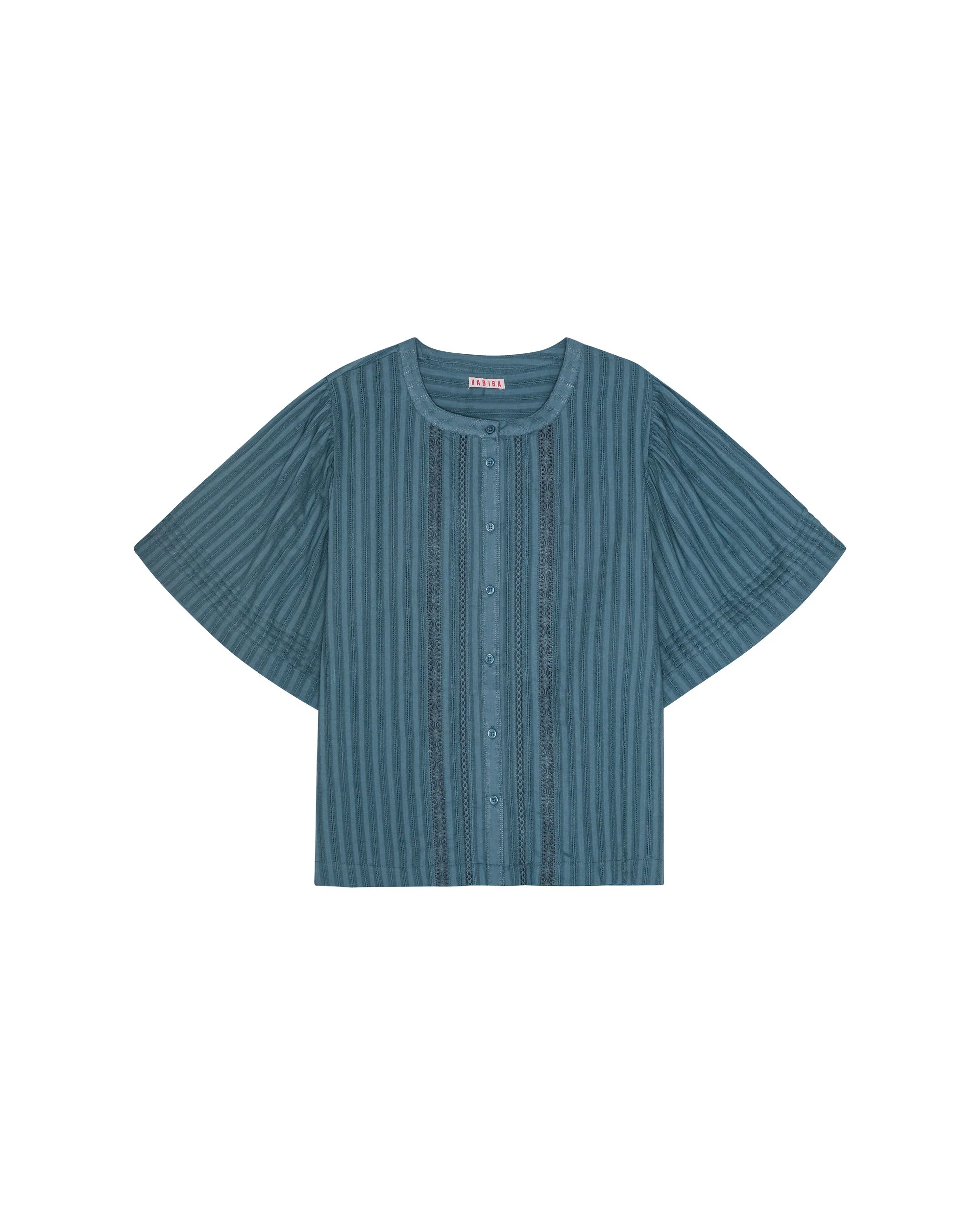 LAURA BUTTERFLY SHIRT - SEA