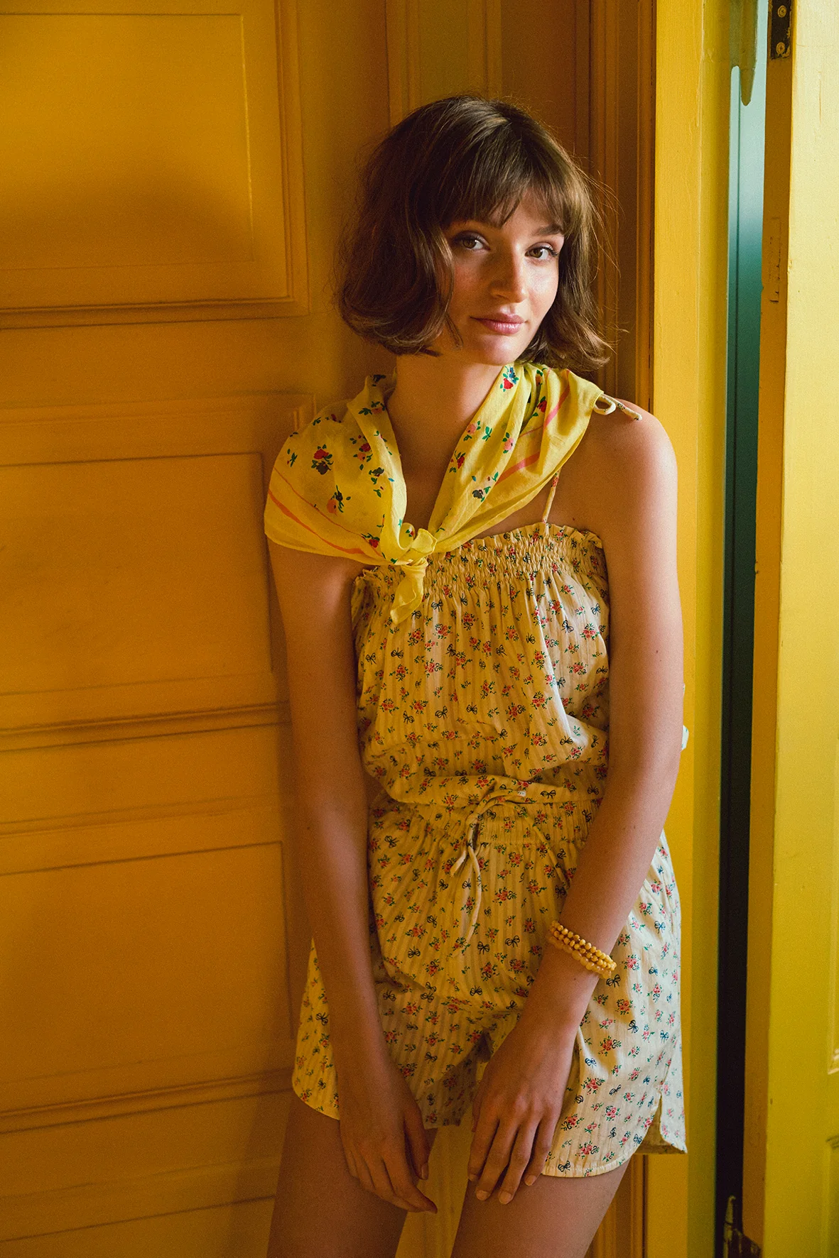 LITTLE BOW STRAP TOP - VANILLA - Image 4