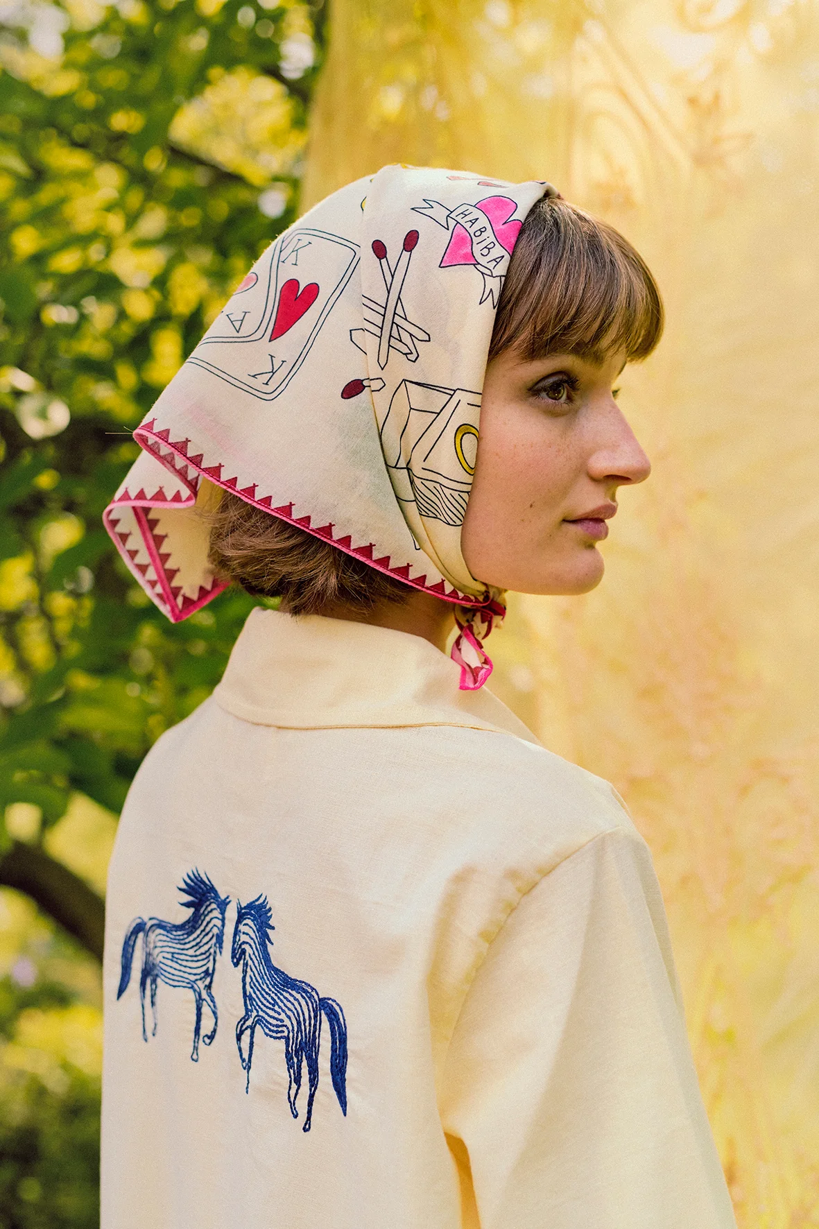 POLLY EMBROIDERY JACKET - VANILLA - Image 3