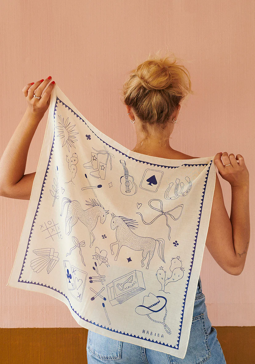 POLLY SOLO BANDANA - JAPAN BLUE - Image 2