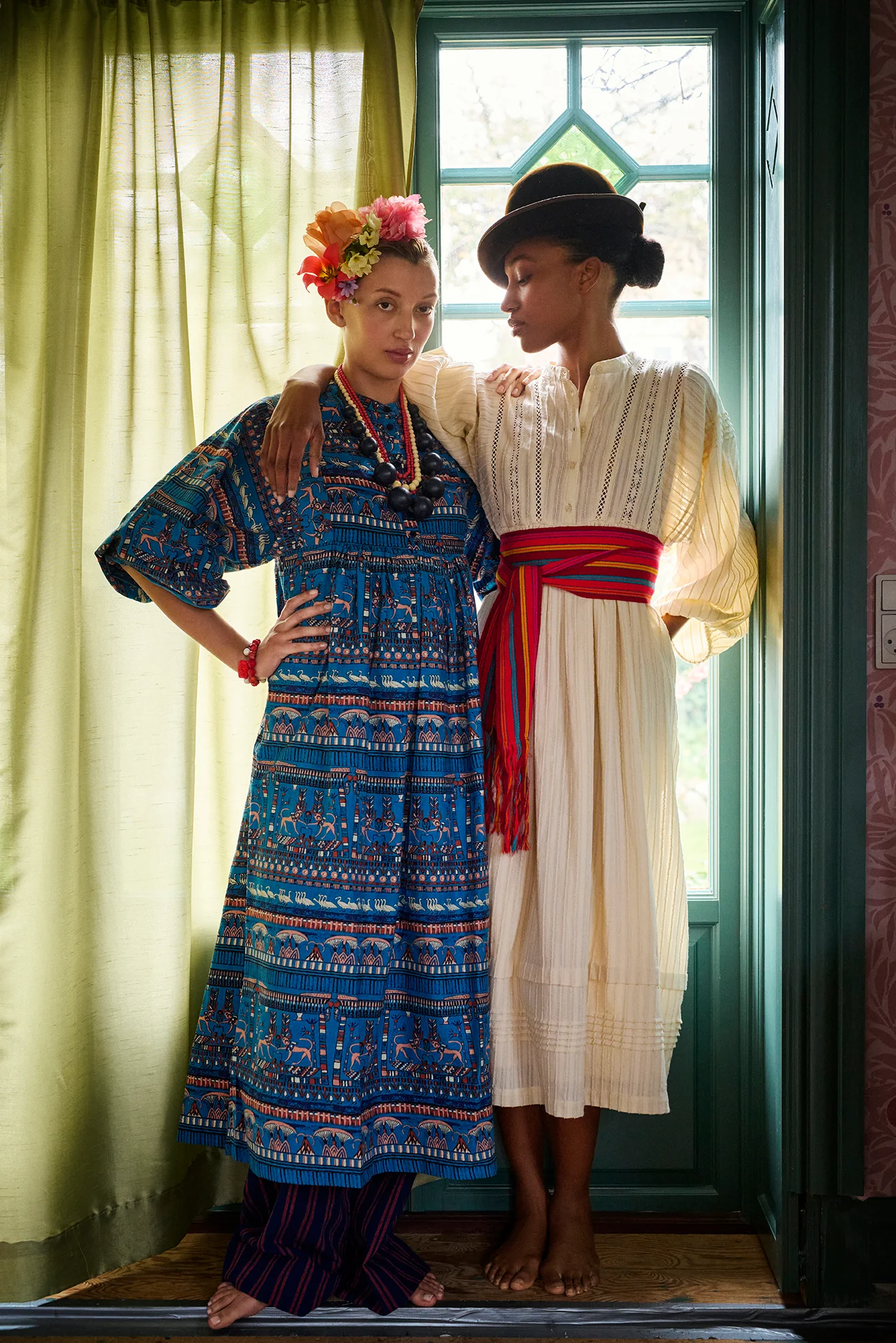 ROBERTA DRESS BELL SLEEVES - HEAVEN - Image 4