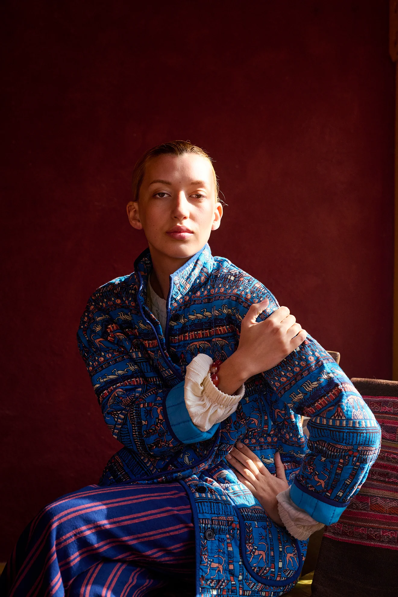ROBERTA QUILTED COAT - HEAVEN - Image 3