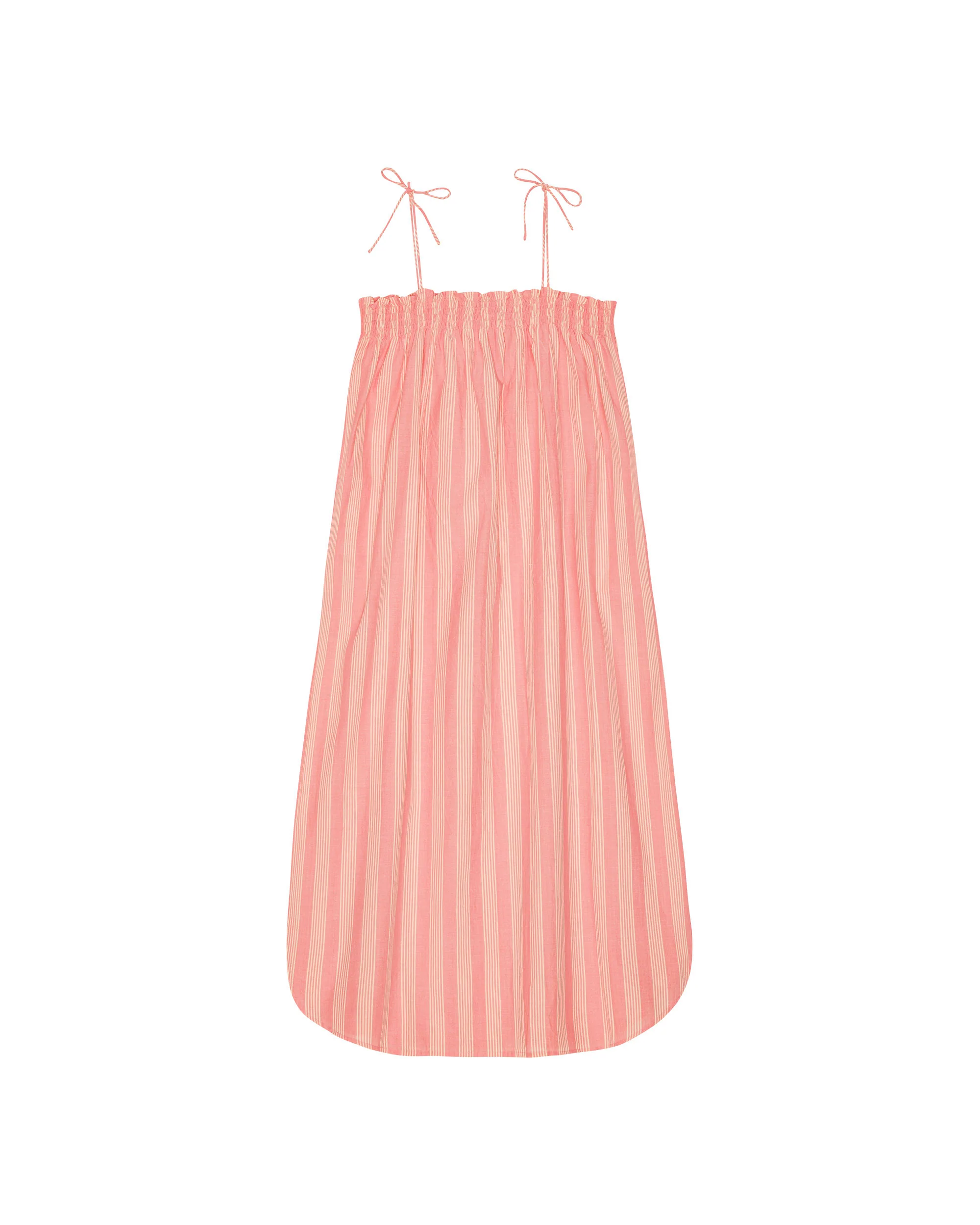 STOCKHOLM STRIPE STRAP DRESS - FLAMINGO - Image 3